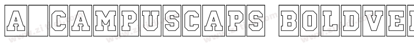 a_CampusCaps BoldVer字体转换